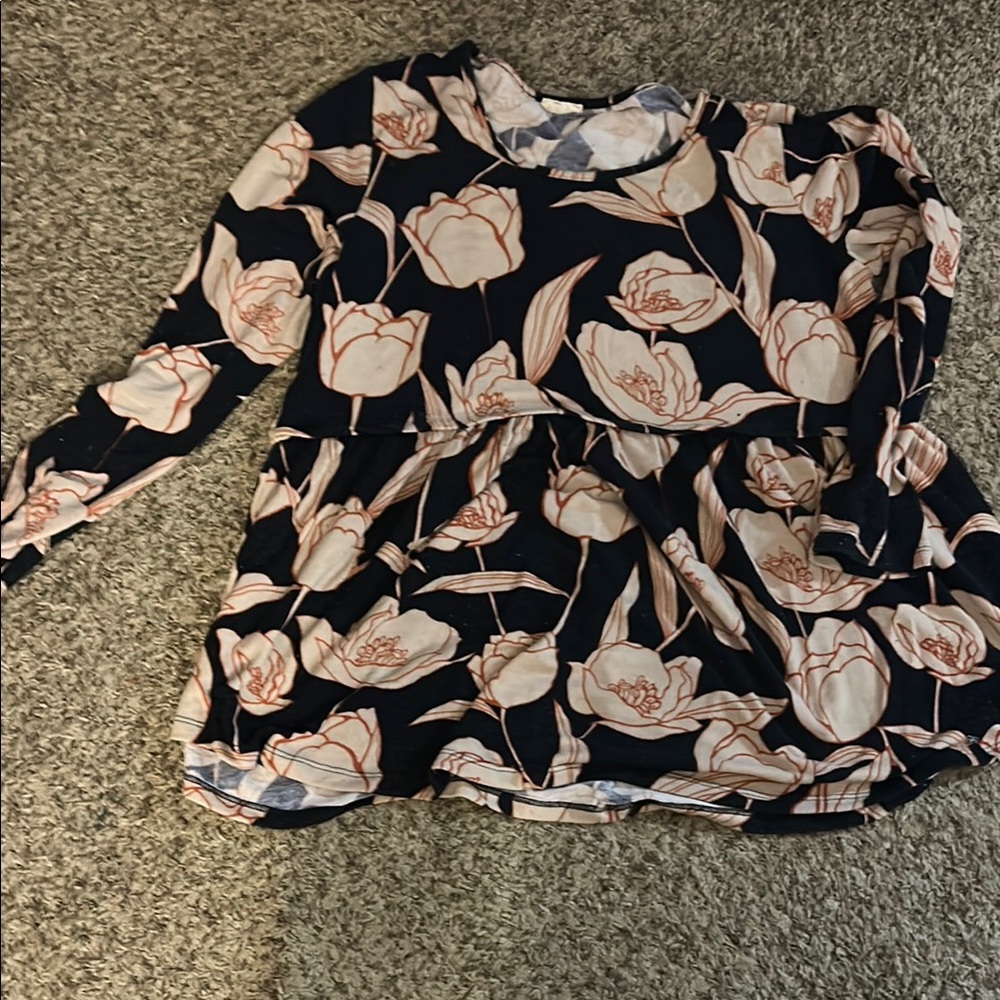 Floral Long Sleeve Top